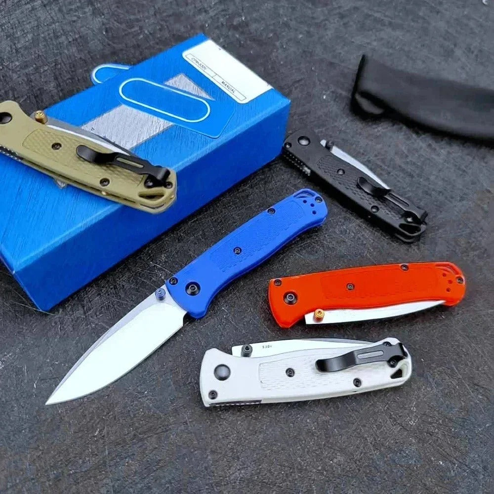 Mini Pocket Folding Knife Camping Folding Knife S30V Blade Nylon Fiber Handle Outdoor Hiking and Fishing Essential Tool