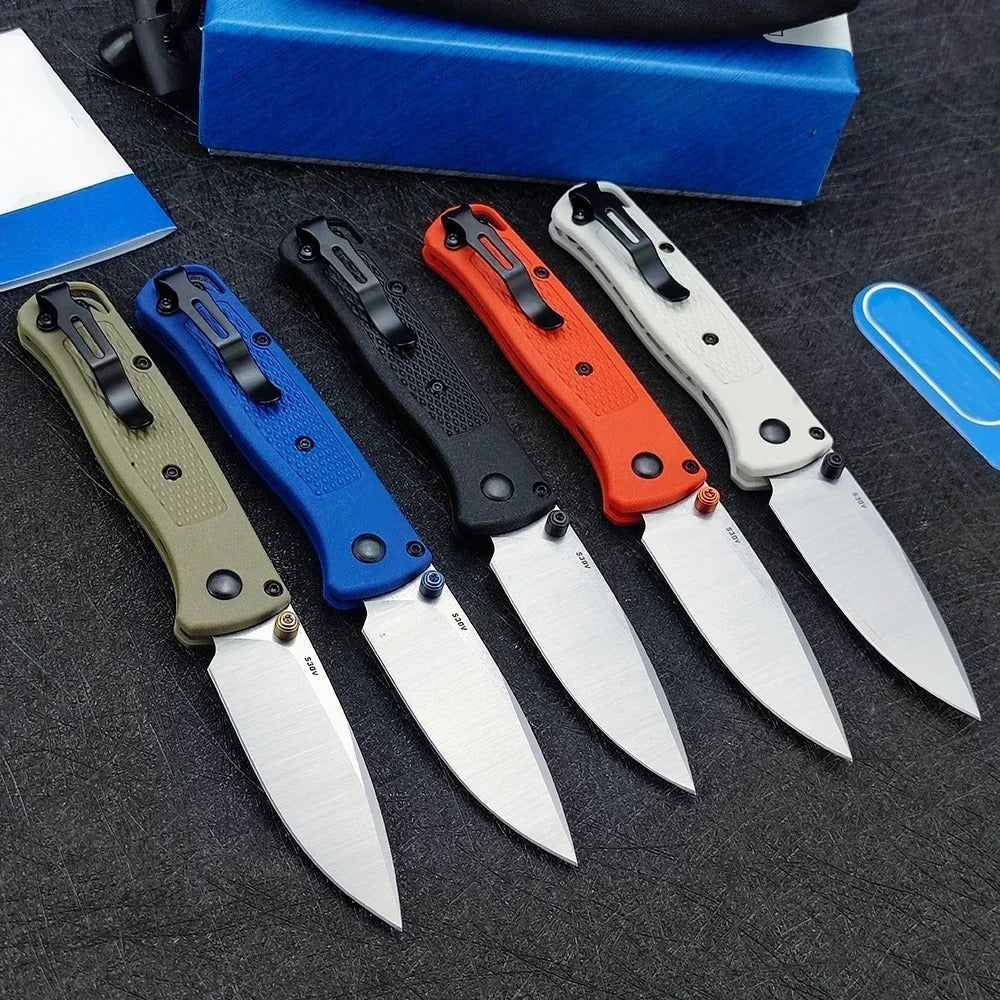 Mini Pocket Folding Knife Camping Folding Knife S30V Blade Nylon Fiber Handle Outdoor Hiking and Fishing Essential Tool
