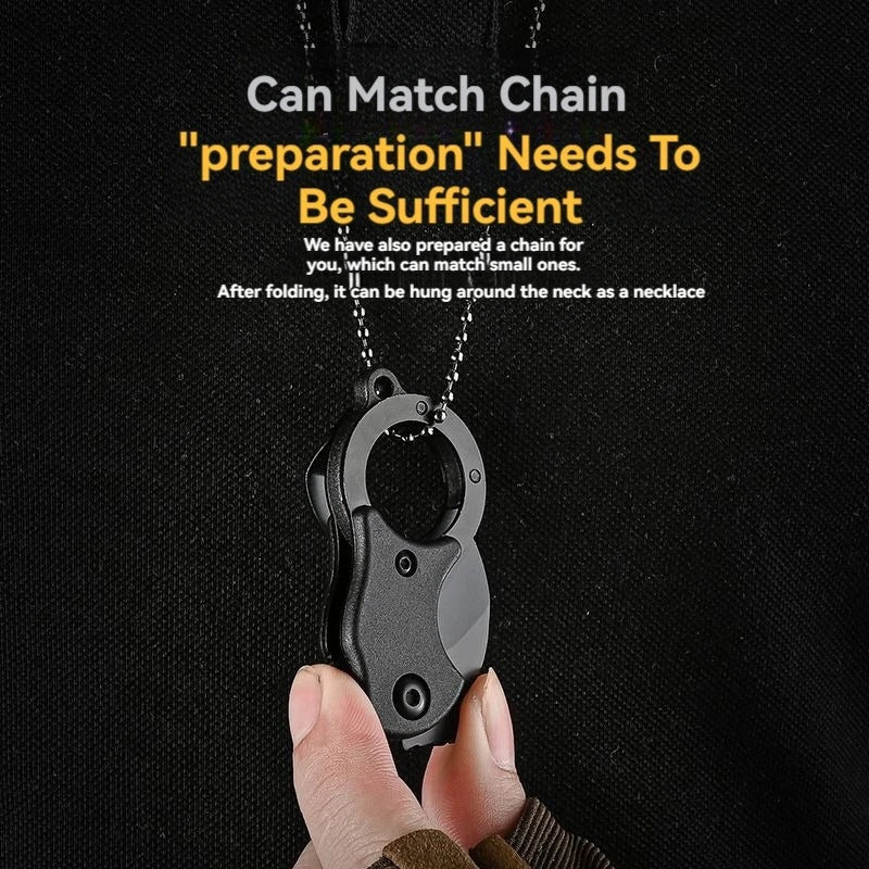 EDC NEW Mini Keychain Pocket Knife Stainless Steel Camping Small Mini Portable Knife Peeler Fixed Blade Multi EDC Tool with Chain