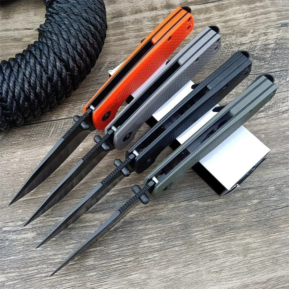 Everyday Carry Pocket Folding Knife D2 Blade Lightweight Small Folding Knife Nylon Fiber Handle Outdoor Camping Survival Tool