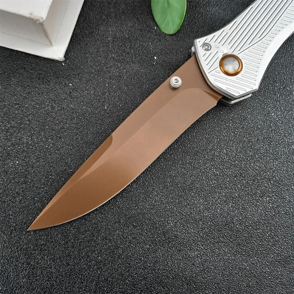 Tactical Folding Knife Survival Knife Sharp D2 Blade Durable Aluminum Handle Daily Portable Outdoor Hunting Tool Gift