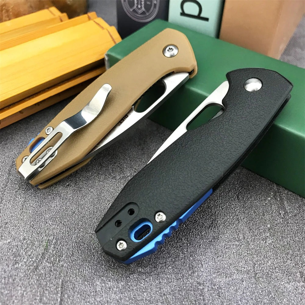 Small Pocket Folding Knife Carrying Knife High Hardness 8Cr13Mov Blade G10 Handle EDC Outdoor Hiking Rescue Practical Tools