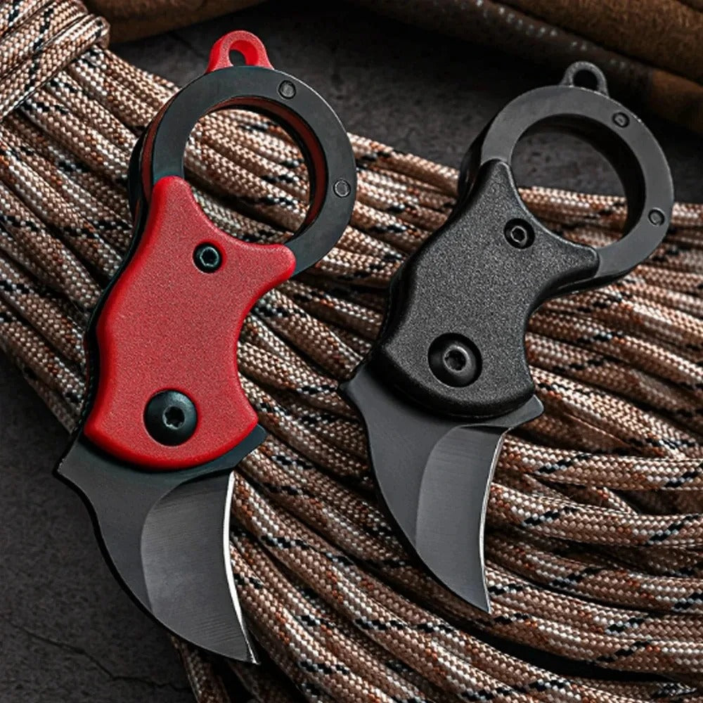 EDC NEW Mini Keychain Pocket Knife Stainless Steel Camping Small Mini Portable Knife Peeler Fixed Blade Multi EDC Tool with Chain