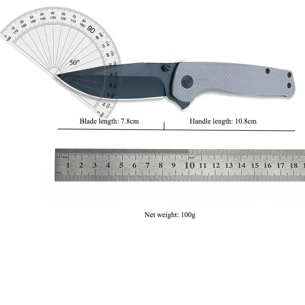 Everyday Carry Pocket Folding Knife D2 Blade Lightweight Small Folding Knife Nylon Fiber Handle Outdoor Camping Survival Tool