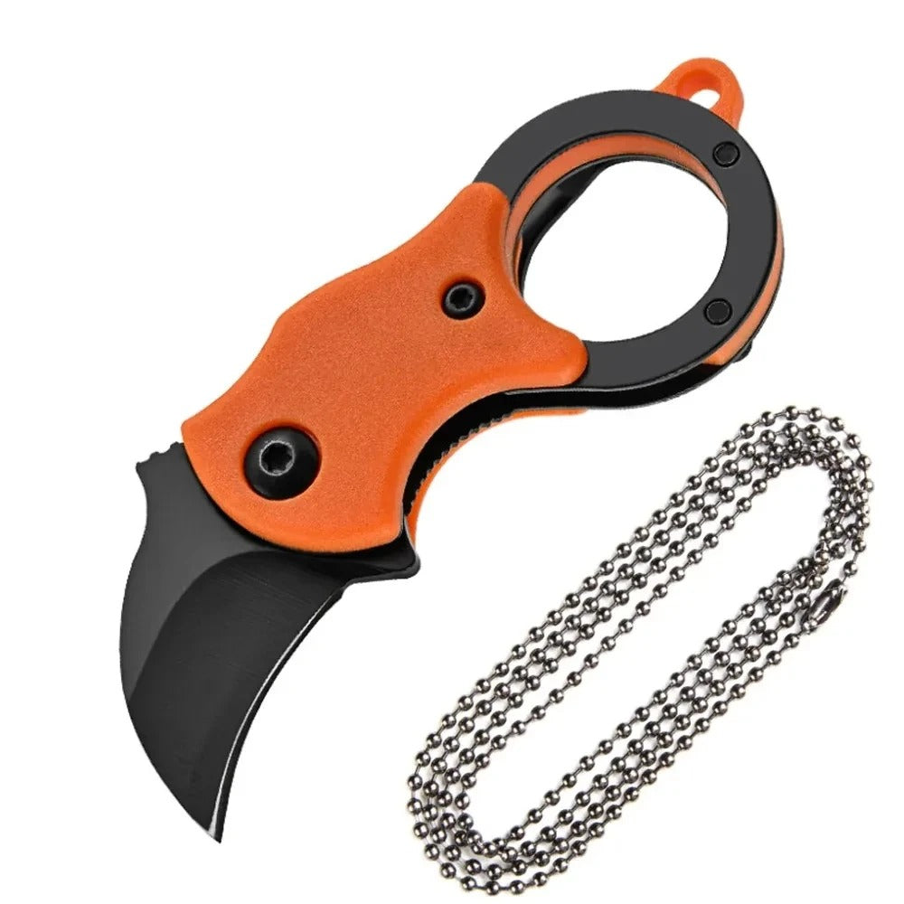 EDC NEW Mini Keychain Pocket Knife Stainless Steel Camping Small Mini Portable Knife Peeler Fixed Blade Multi EDC Tool with Chain
