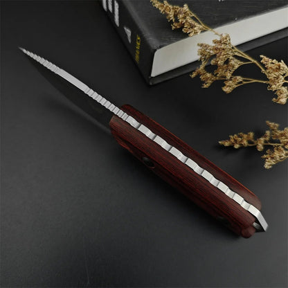 2.79" CPM-S30V Fixed Blade Knife with Leather Case EDC Outdoor Camping Survival Essential Tools