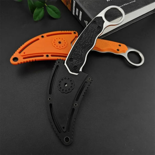 2 Color mini  Outdoor Fixed Blade Tactical Knife with Sheath EDC Camping Hunting Tactical Combat Survival Outdoor Utility Tool