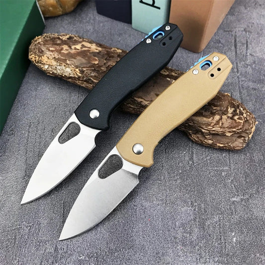 Small Pocket Folding Knife Carrying Knife High Hardness 8Cr13Mov Blade G10 Handle EDC Outdoor Hiking Rescue Practical Tools