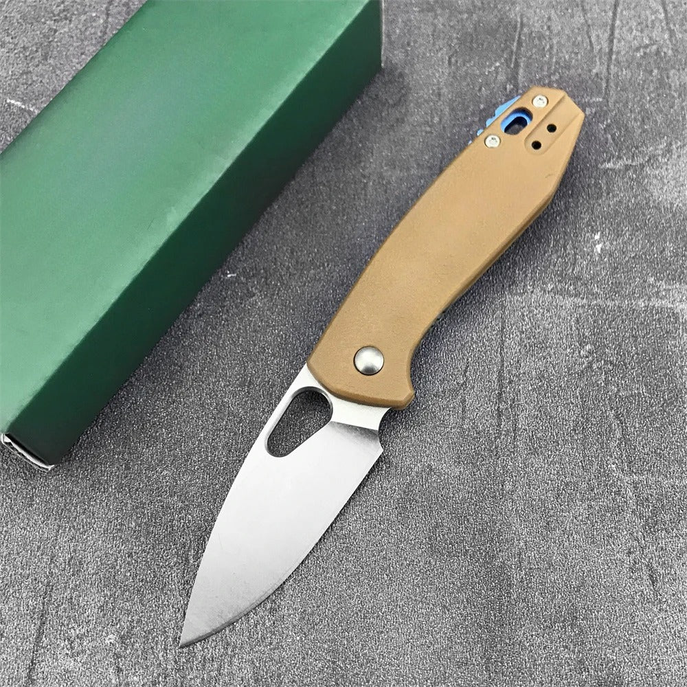 Small Pocket Folding Knife Carrying Knife High Hardness 8Cr13Mov Blade G10 Handle EDC Outdoor Hiking Rescue Practical Tools