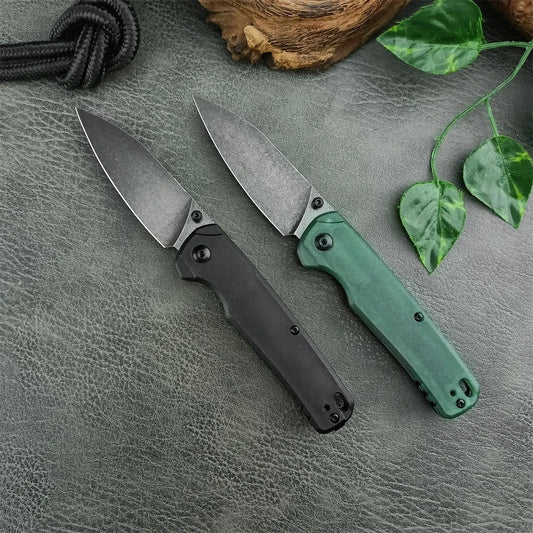 2 colors flip folding knife outdoor knife tactical knife portable knife 8Cr13Mov blade nylon fiber handle with pocket clip
